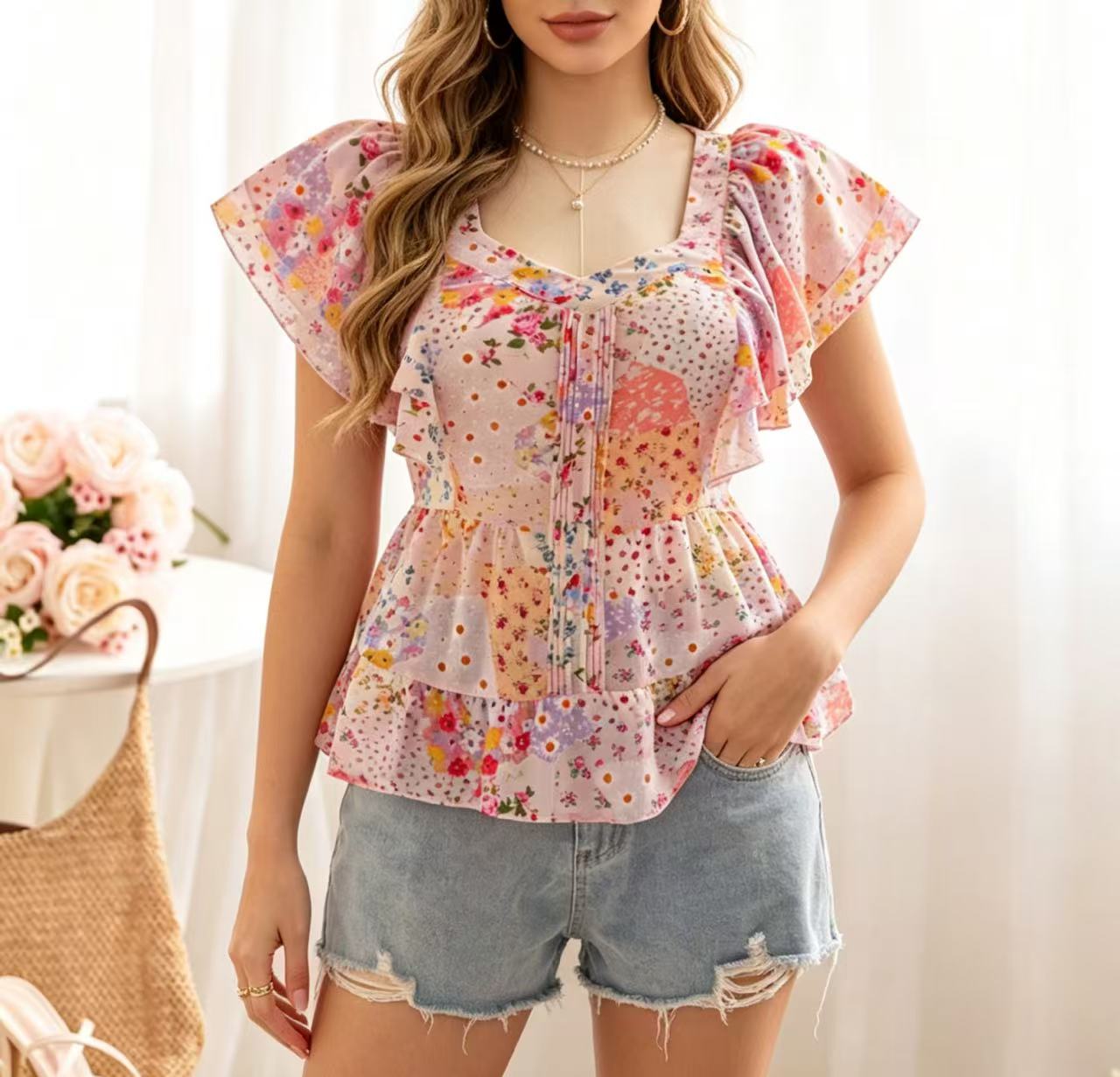 Summer Clothing Girls - Atasan Wanita Ukuran Besar Desain Khusus