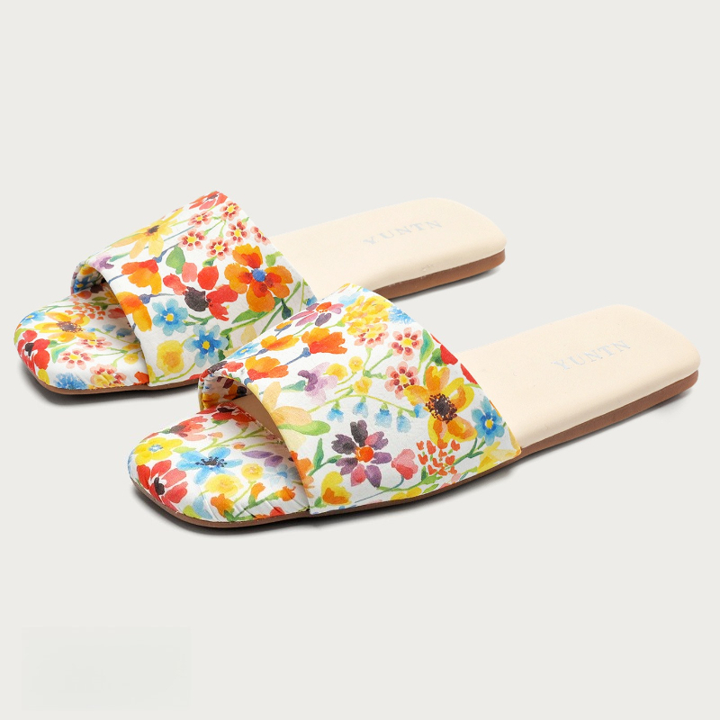 Summer Cloth - Sandal Jepit Wanita Motif Cetak Warna-warni