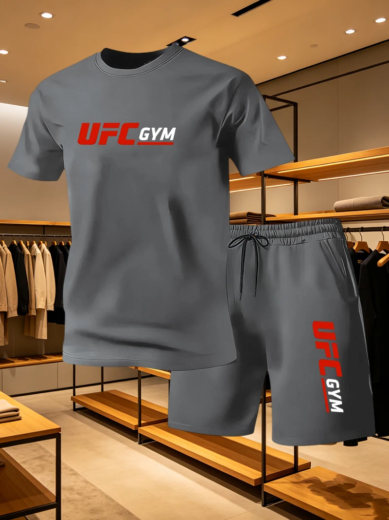 Summer Clothing Men Fashion - Setelan Kaos dan Celana Pendek Pria