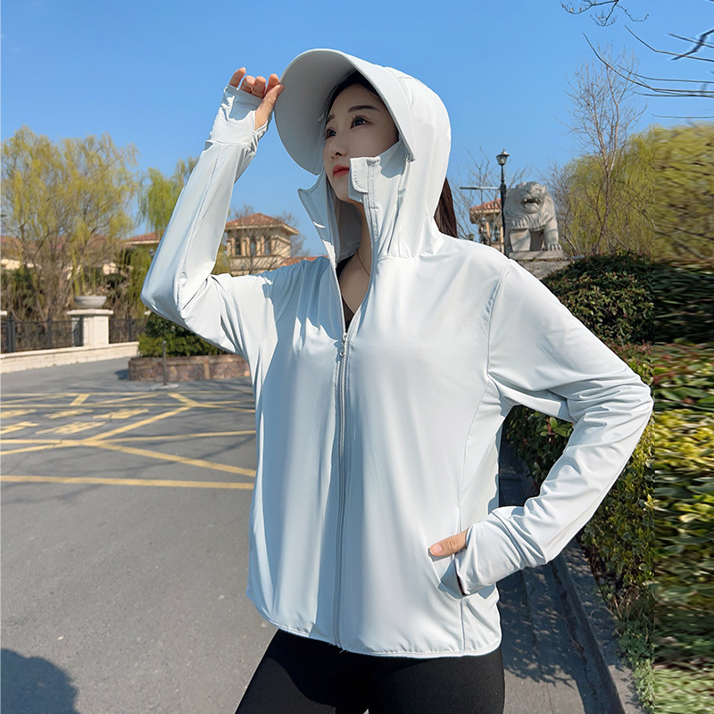 Summer Clothing Girls - Jaket Pelindung Matahari Berkerudung Wanita Pakaian
