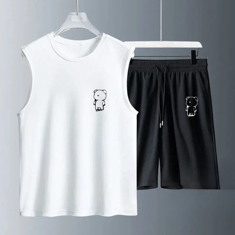 Summer Clothing Sets - Set Tank Top Pria Musim Panas