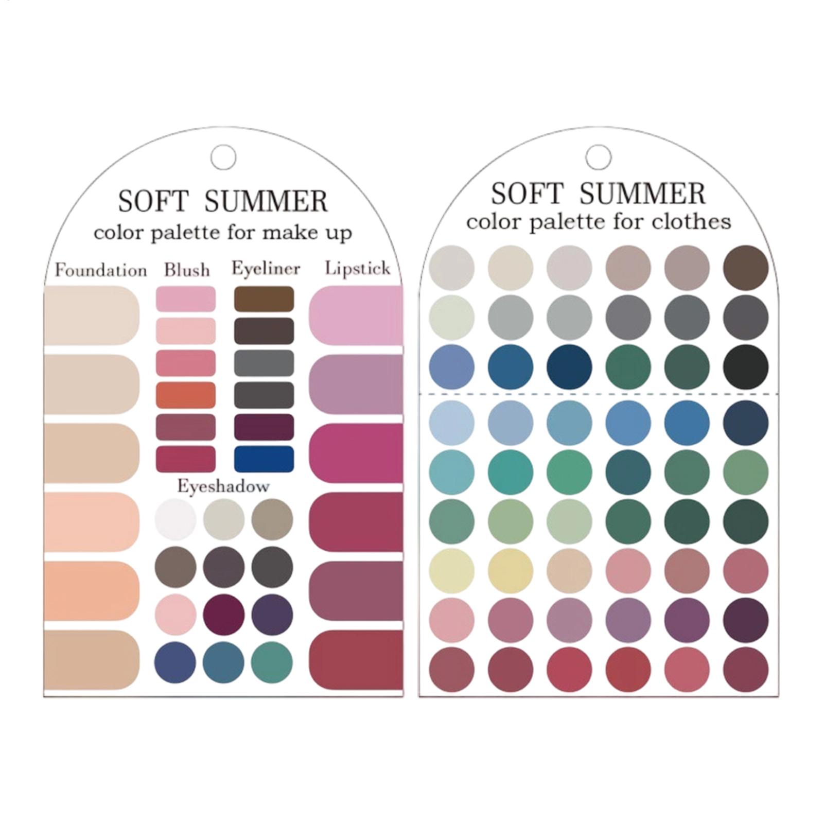 Summer Clothing Palette - 2 Buah Palet Akrilik Warna Musim