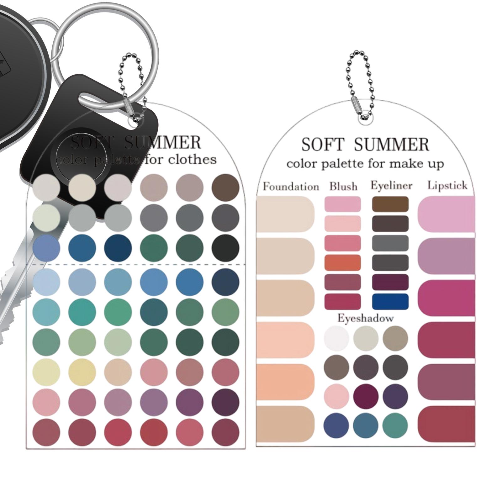 Summer Clothing Palette - Kartu Palet Warna Musim Panas yang