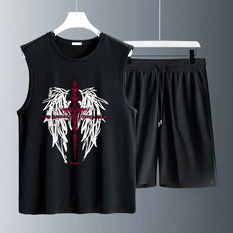Summer Clothing Sets - Set Tank Top Pria Musim Panas