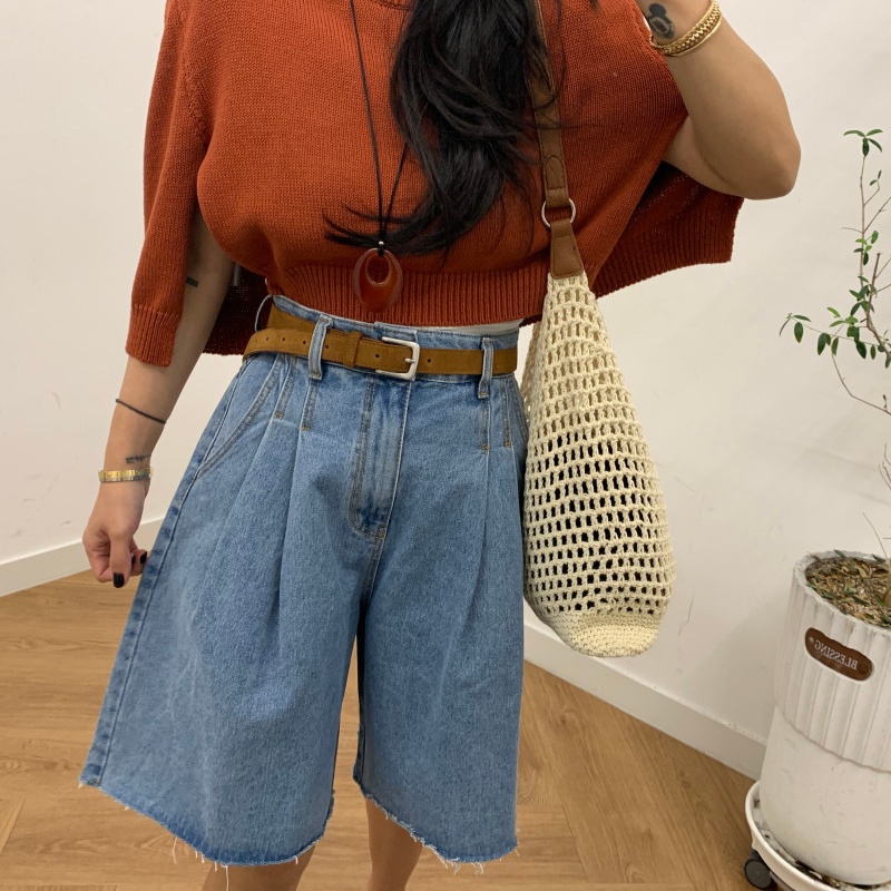 Celana Jeans Pendek Wanita Mod - Summer Clothing Y2K ulasan dan harga