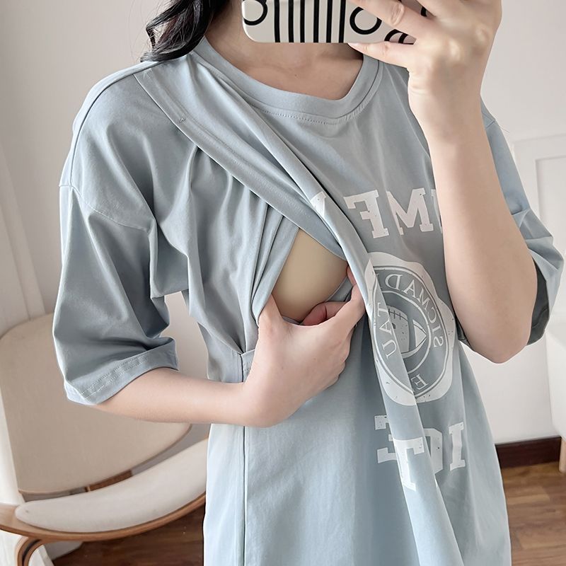 Gaun Menyusui Ibu Hamil Kaus P - Summer Clothing Women ulasan dan harga
