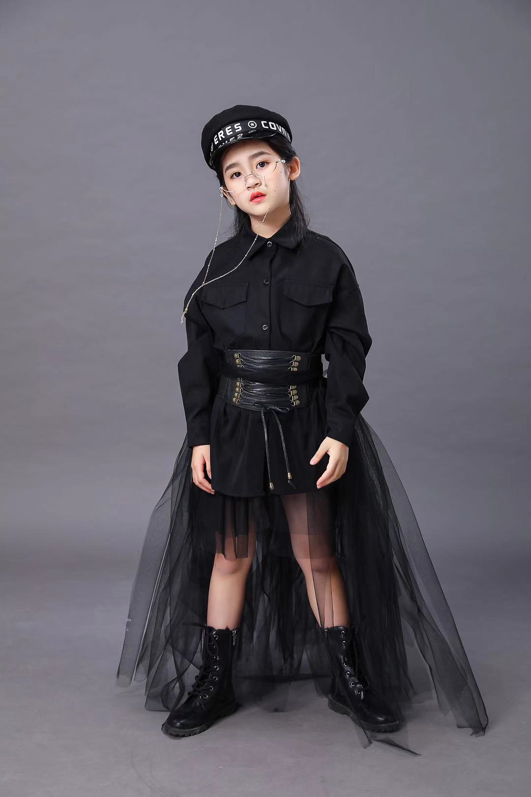 Setelan Hitam Anak-anak Gaun P - Summer Clothing Girls ulasan dan harga