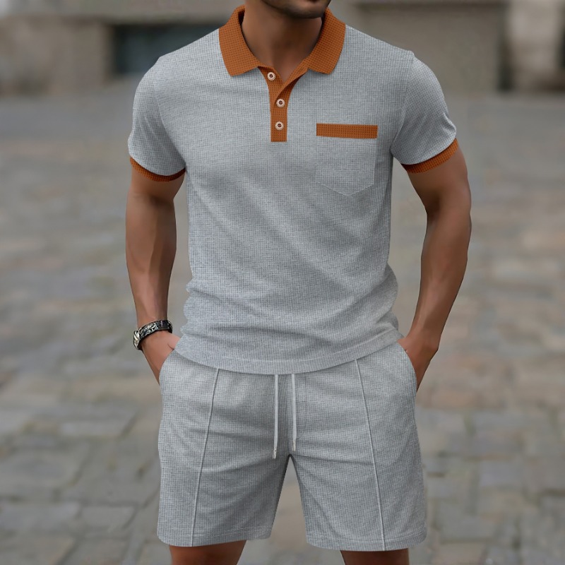Set Fashion Kasual 2 Potong Te - Summer Clothing Men Fashion ulasan dan harga