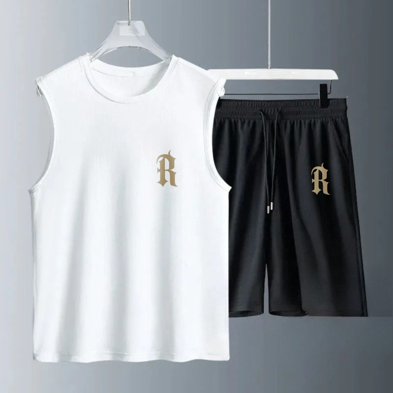 Set Tank Top Pria Musim Panas  - Summer Clothing Sets ulasan dan harga