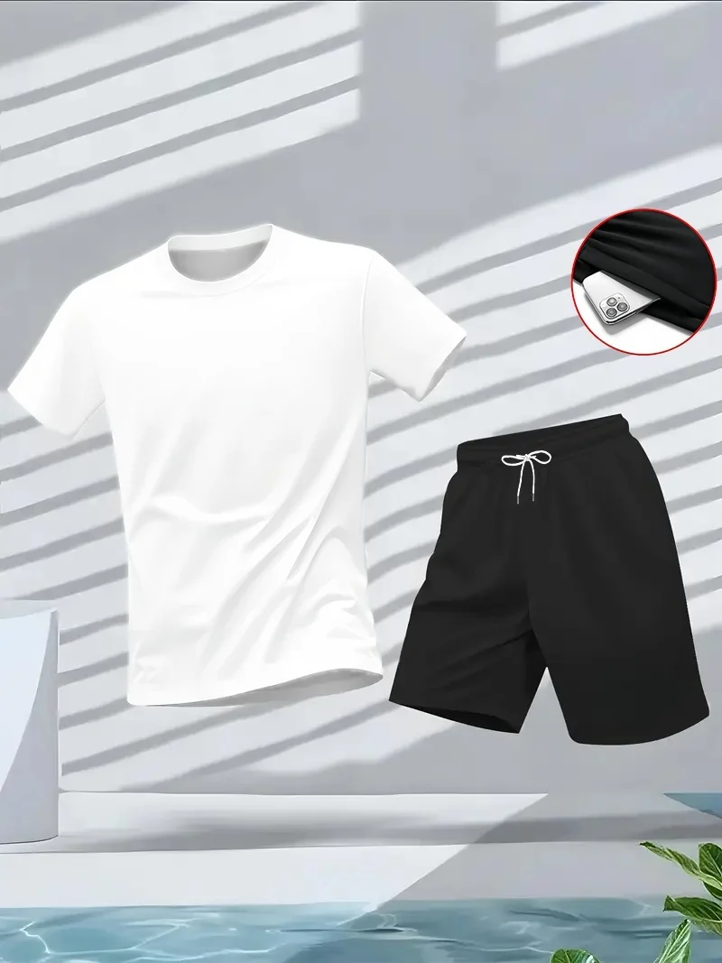 Setelan Pria 2 Potong Set Paka - Summer Clothing Men Fashion ulasan dan harga