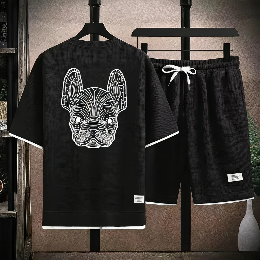 Setelan Kaos Lengan Pendek dan - Summer Clothing Men Fashion ulasan dan harga