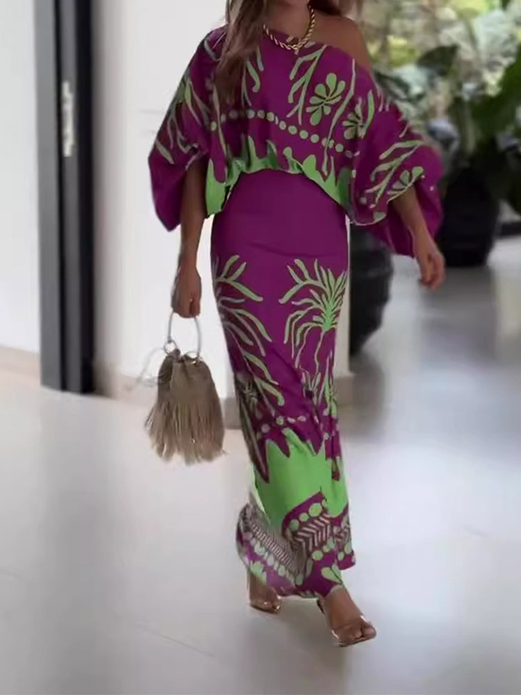 Set Dua Potong Gambar Cetak Wa - Summer Clothing Girls ulasan dan harga