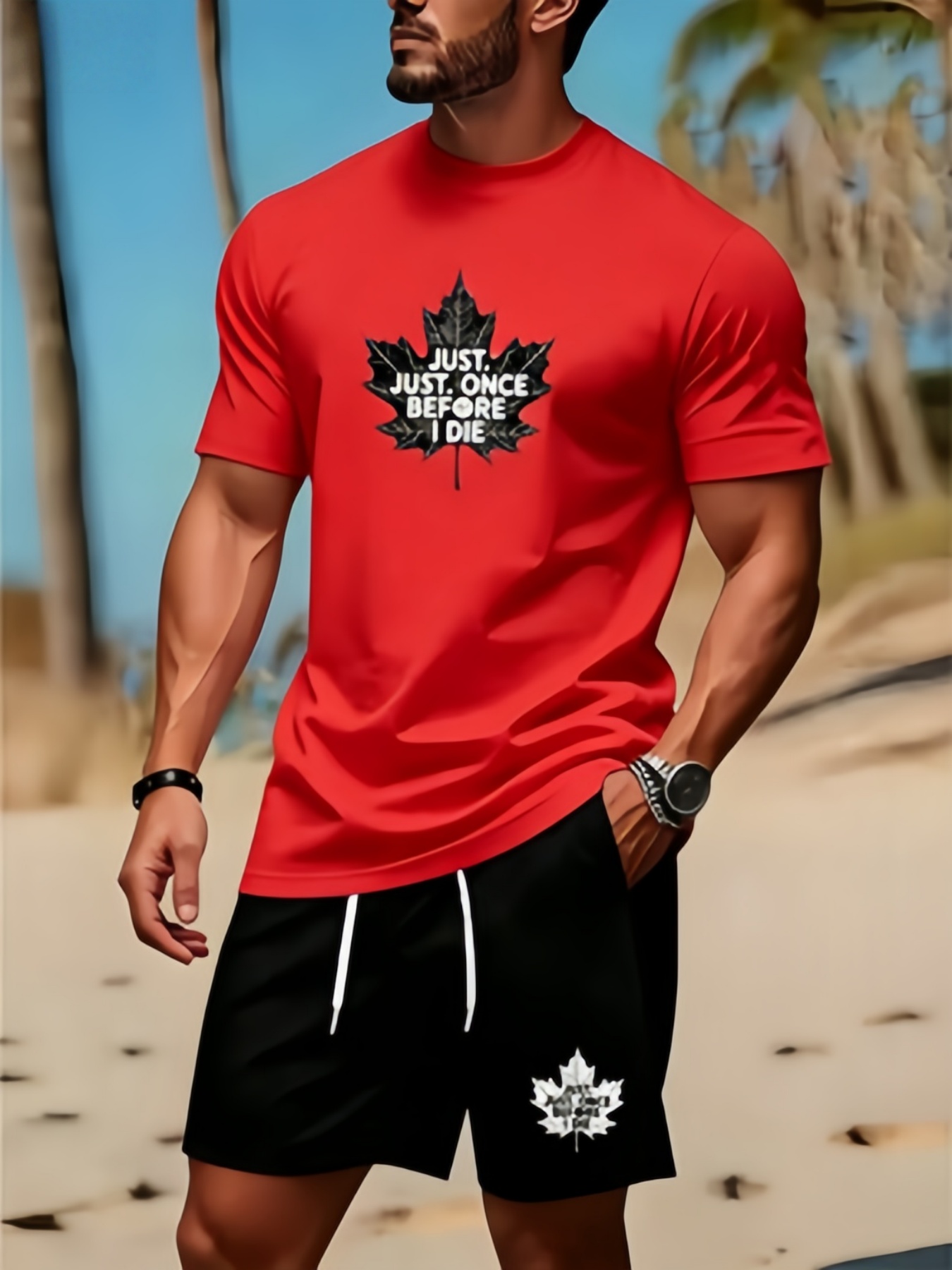 Set Kaos dan Celana Pendek Pri - Summer Clothing Men Fashion ulasan dan harga