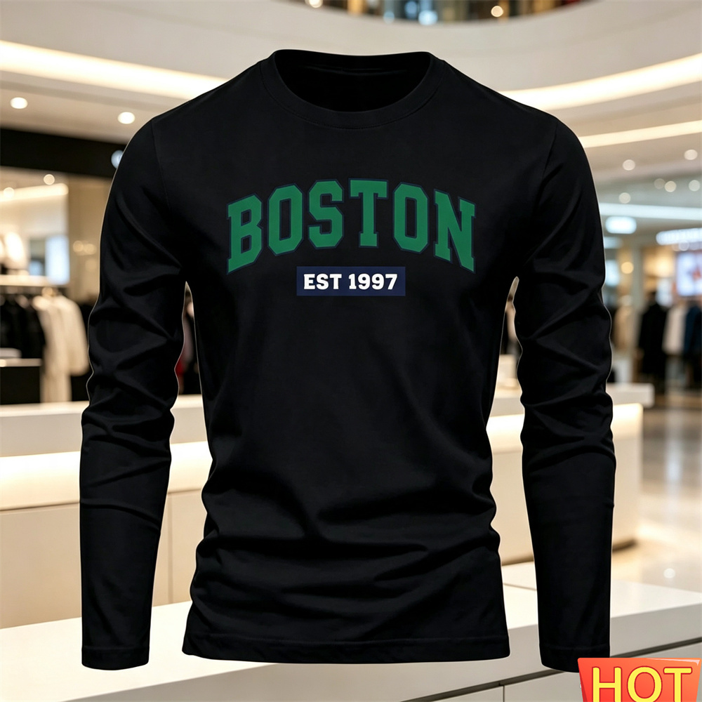 Kaos Lengan Panjang Pria Musim - Summer Clothing Y2K ulasan dan harga