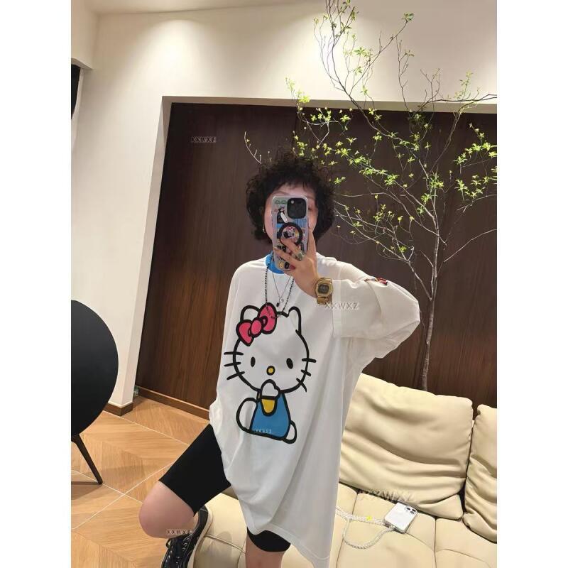 Kaus Gambar Kartun Lucu Gaya B - Summer Clothing Women ulasan dan harga