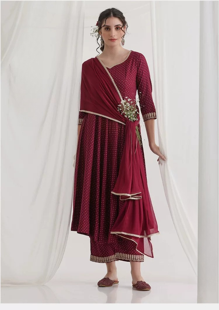 Setelan Kurta Etnis Wanita War - Summer Clothing Pakistan ulasan dan harga