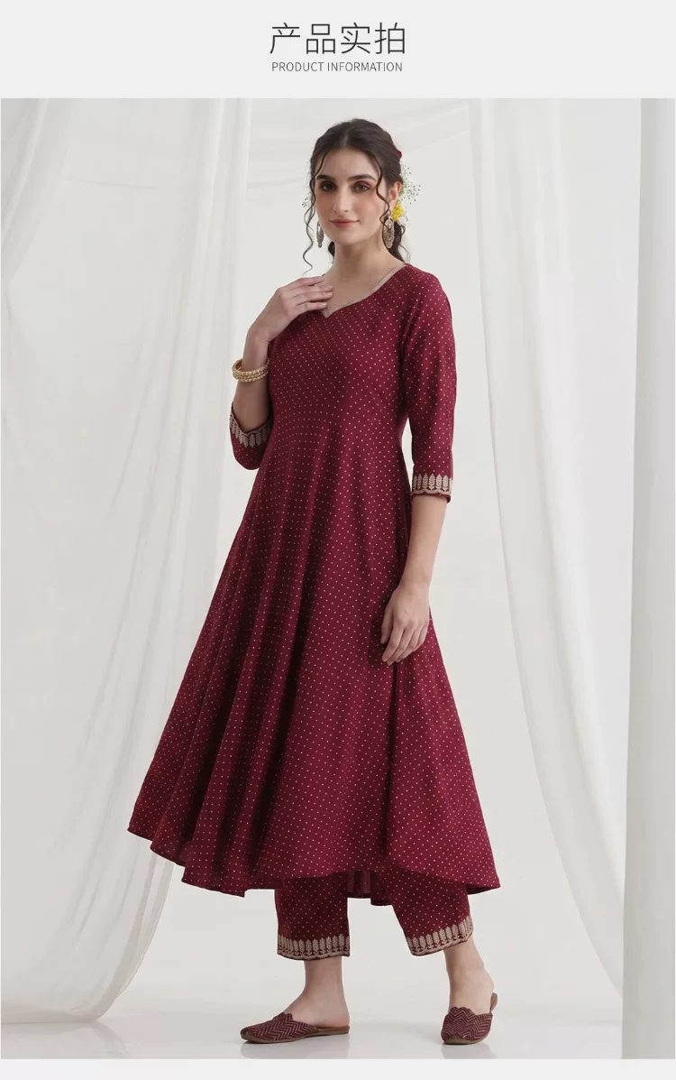 Setelan Kurta Etnis Wanita War - Summer Clothing Pakistan ulasan dan harga