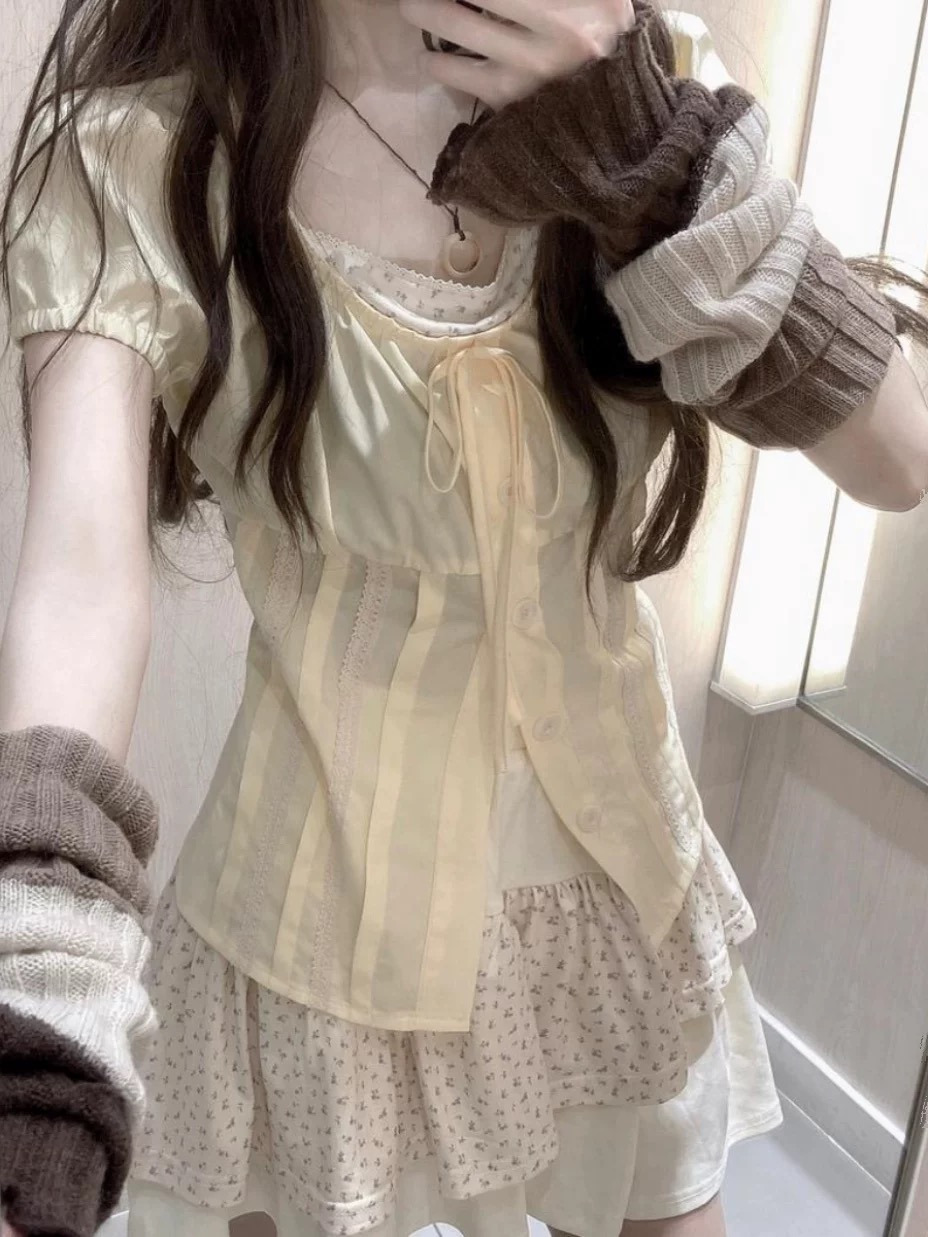 Set Baju Dua Potong Motif Bung - Summer Clothing Girls ulasan dan harga